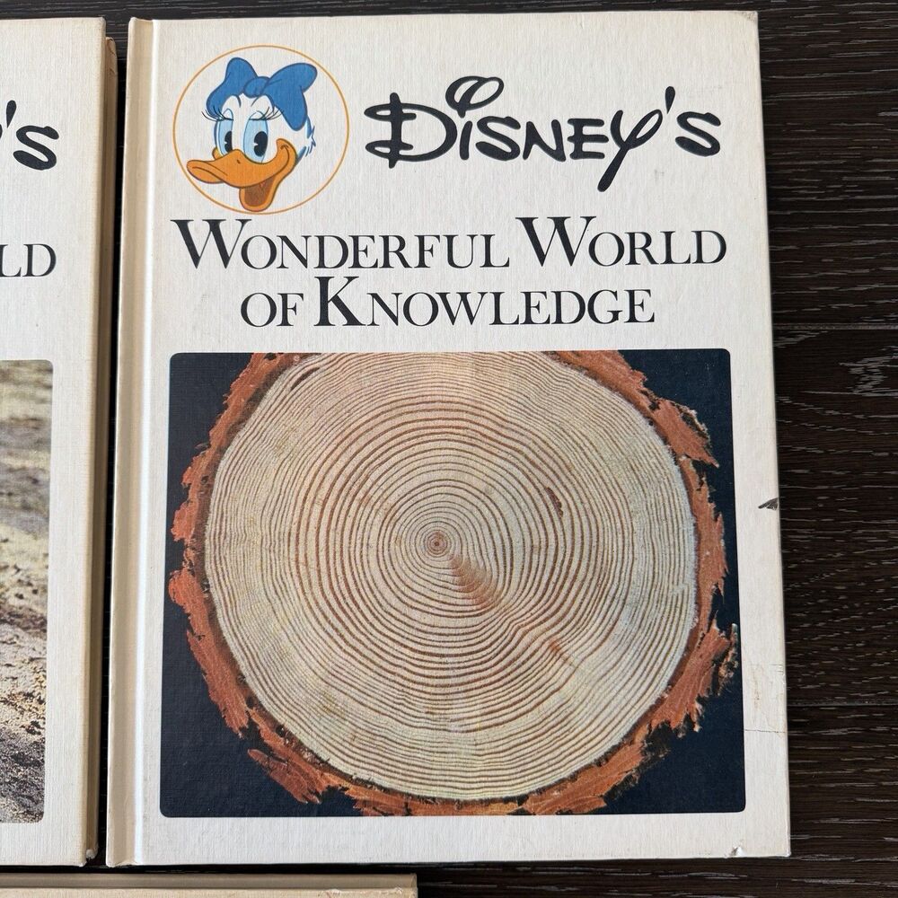 1971 Disney's Wonderful World of Knowledge Set Of 3 Kids Hardcover Books Vol 1-3 - Picture 2 of 8